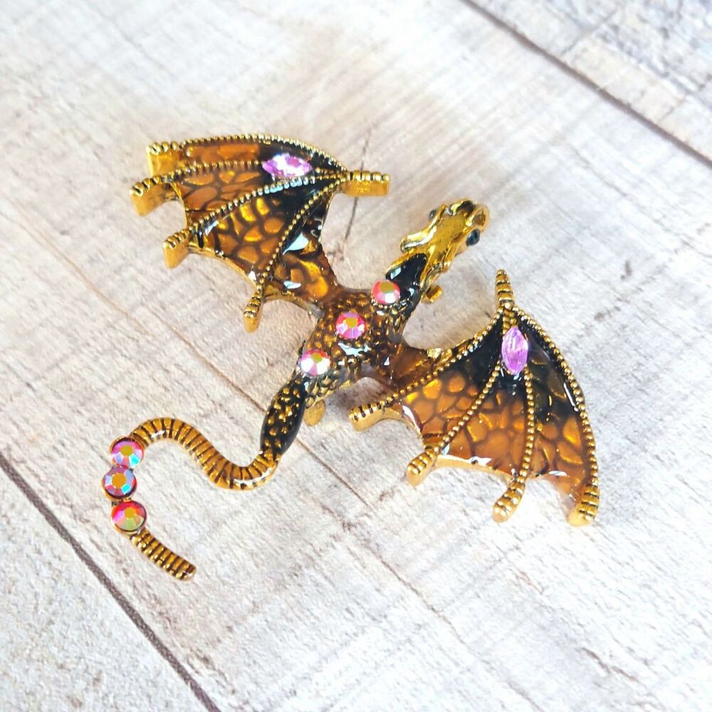 Whimsical Dragon Brooch
